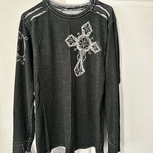 Affliction long sleeve shirt ( reversible)